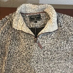 True Grit Men's Gray Sherpa Sweater